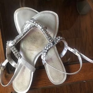 GIANNI BINI Silver preworn  Size 10